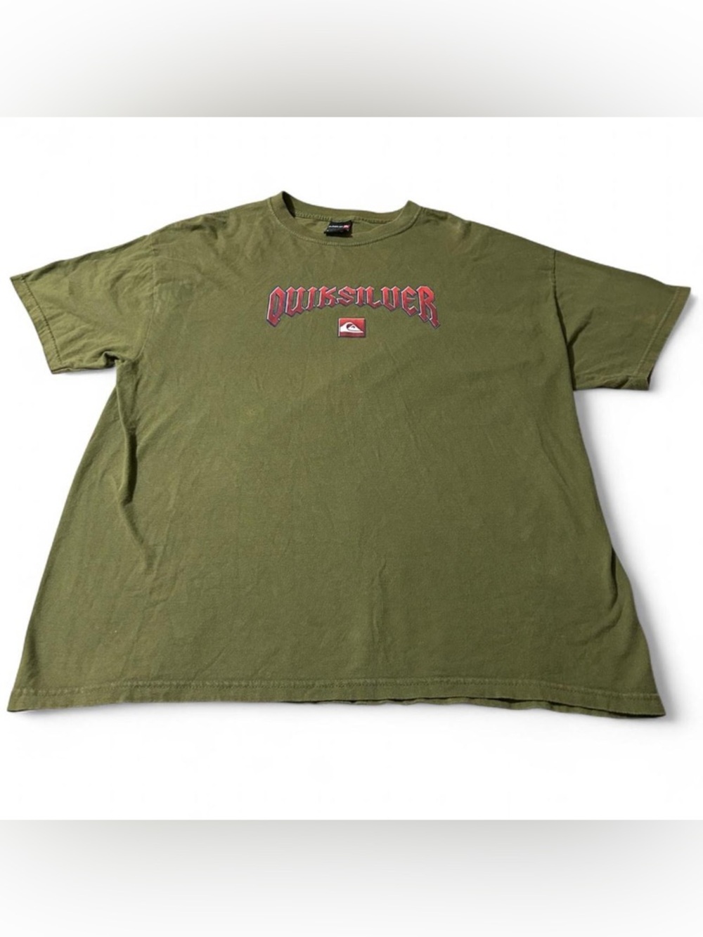 Vintage Y2K Quiksilver Skate Surf Shirt Green Size XL